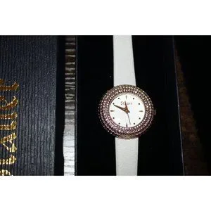 Stauer Grace Timepiece Women\'s Watch White Band Copper W/ Rhinestone Face NEW Stauer Grace Timepiece Women main image 3